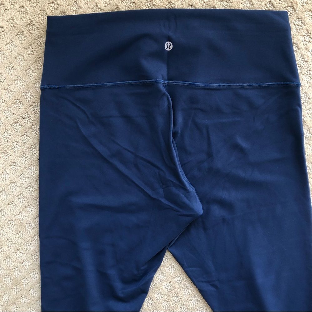 Lululemon Wunder Train High-Rise Crop 23" Size 12 Mineral Blue - Picture 10 of 12